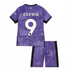Liverpool Darwin Nunez #9 Tredje trøje Børn 2023-24 Kort ærmer (+ korte bukser)
